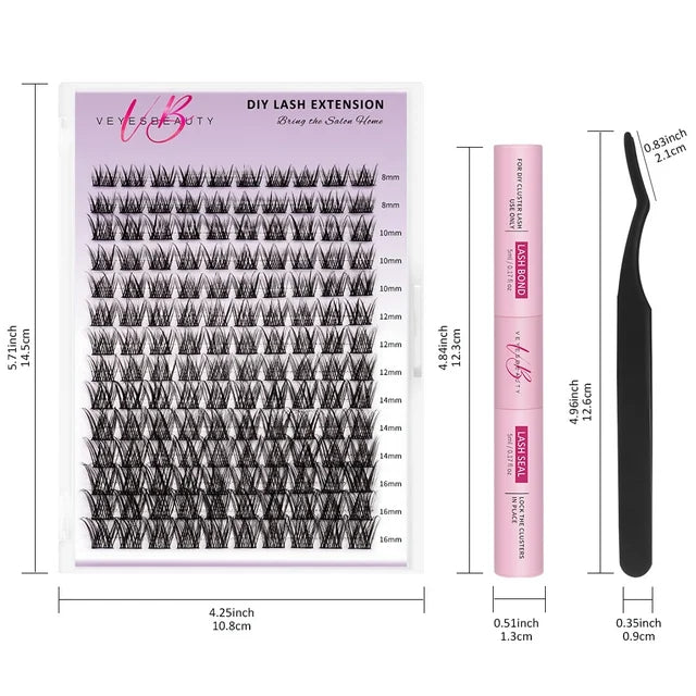 Walmart LuxeBold Cluster Lash Kit